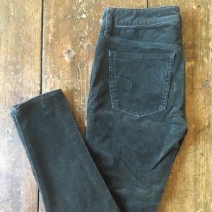 American Eagle Jeggings dark green corduroy 2 Long